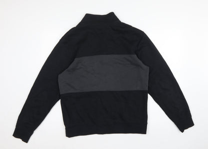 Nike Men’s Black Grey Full Zip Logo Sweatshirt Size S