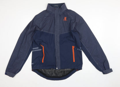 Boardman Men’s Navy M Windbreaker Cycling Jacket Reflective Full Zip