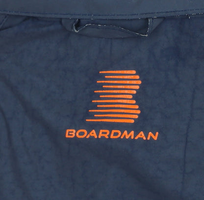Boardman Men’s Navy M Windbreaker Cycling Jacket Reflective Full Zip