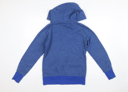 Champion Men's Blue Medium Full Zip Hooded Logo Fleece Hoodie