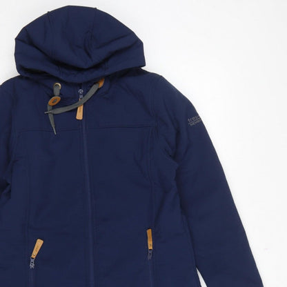 Trespass Men’s Navy S Softshell Hooded Parka Waterproof Fleece Lined