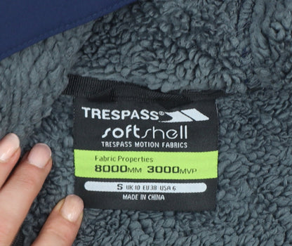 Trespass Men’s Navy S Softshell Hooded Parka Waterproof Fleece Lined