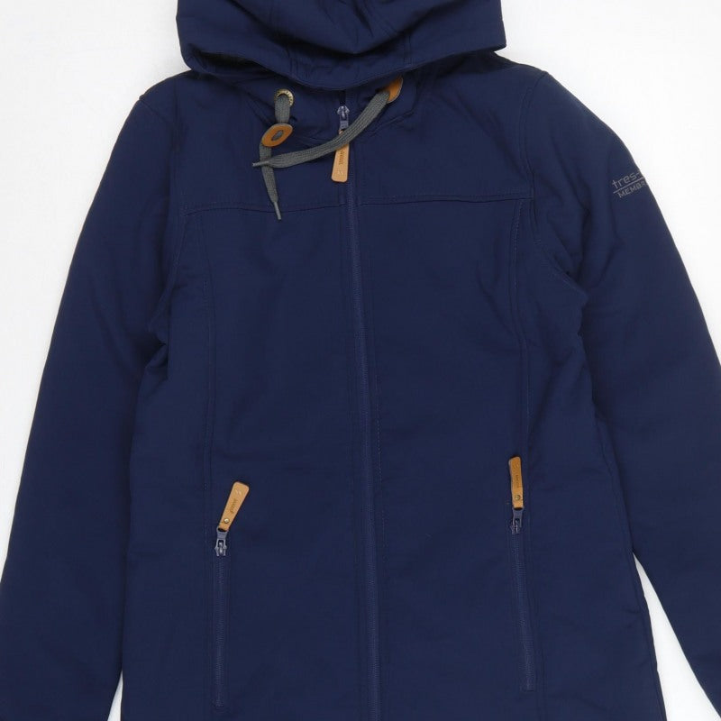 Trespass Men’s Navy S Softshell Hooded Parka Waterproof Fleece Lined