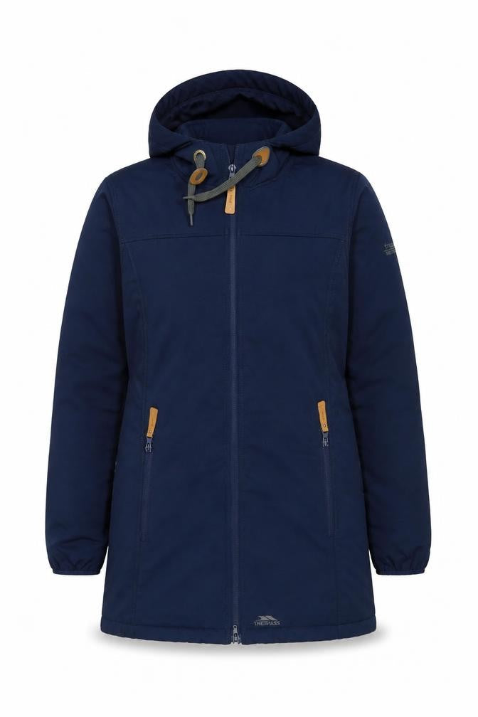 Trespass Men’s Navy S Softshell Hooded Parka Waterproof Fleece Lined