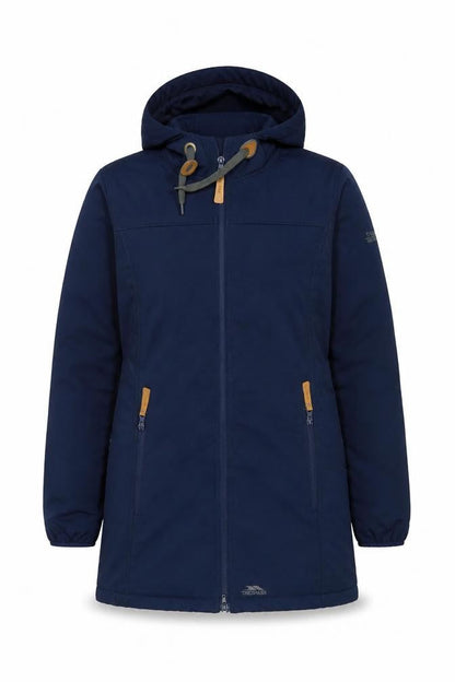 Trespass Men’s Navy S Softshell Hooded Parka Waterproof Fleece Lined