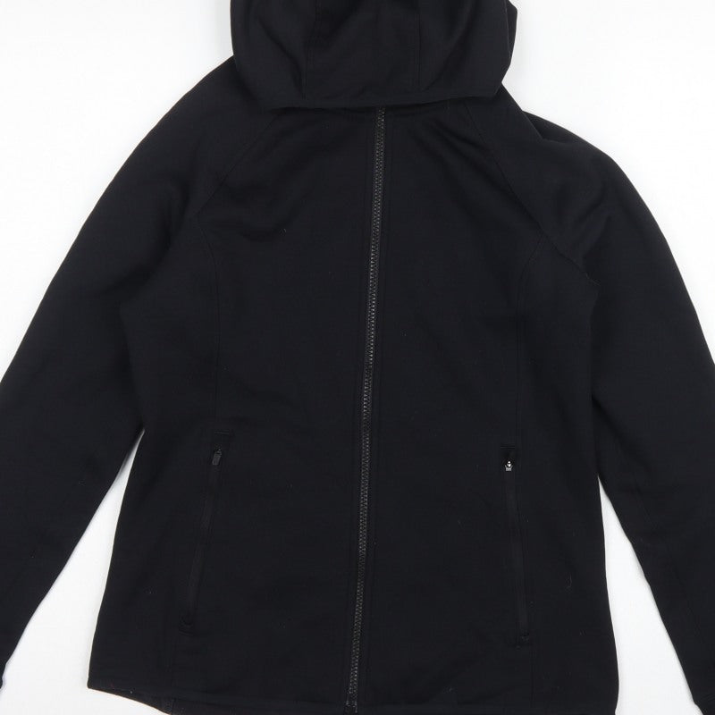 M&S Goodmove Women’s Black UK 12 Hooded Softshell Zip Jacket