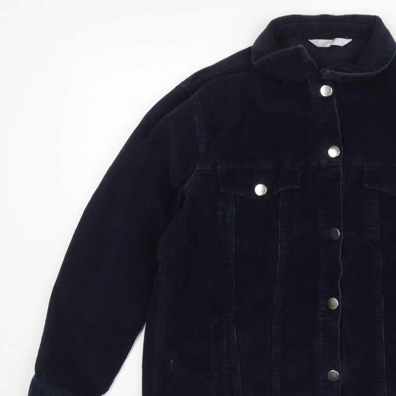 Red Herring Women’s Navy Blue Size 16 Corduroy Button Jacket