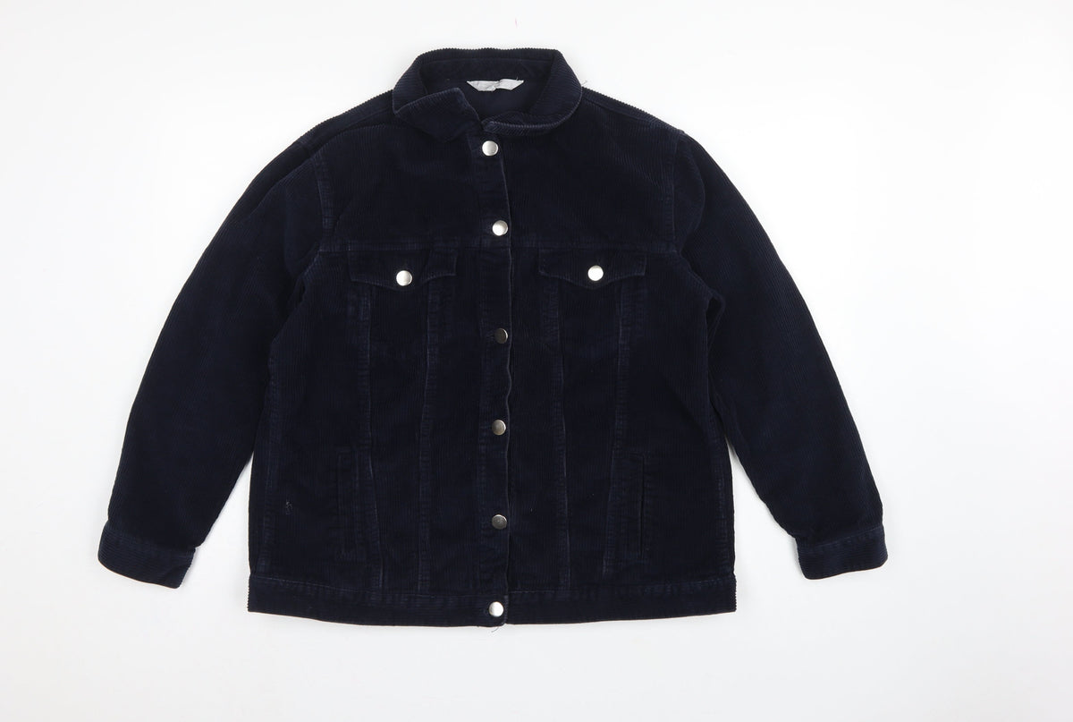 Red Herring Women’s Navy Blue Size 16 Corduroy Button Jacket