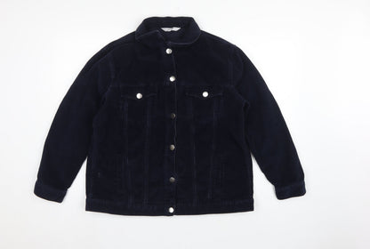 Red Herring Women’s Navy Blue Size 16 Corduroy Button Jacket