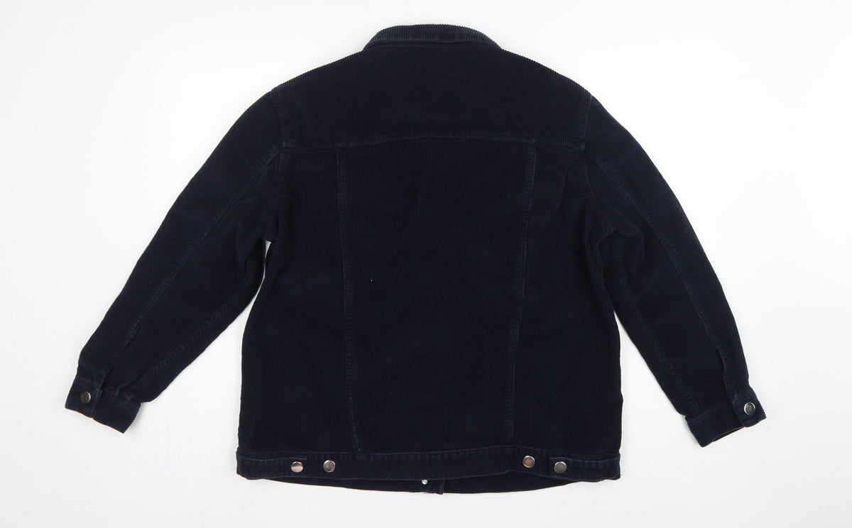 Red Herring Women’s Navy Blue Size 16 Corduroy Button Jacket