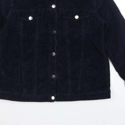Red Herring Women’s Navy Blue Size 16 Corduroy Button Jacket