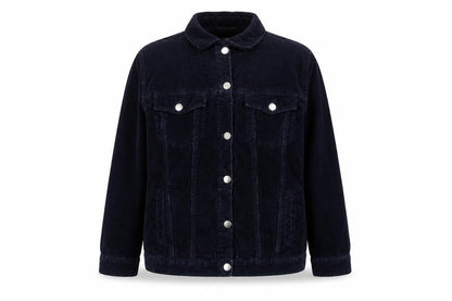 Red Herring Women’s Navy Blue Size 16 Corduroy Button Jacket