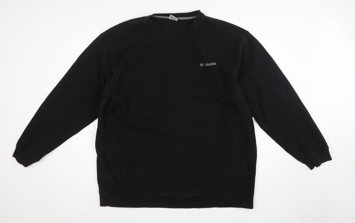 Columbia Men’s Black 2XL Tall Fleece Crew Neck Pullover Sweatshirt