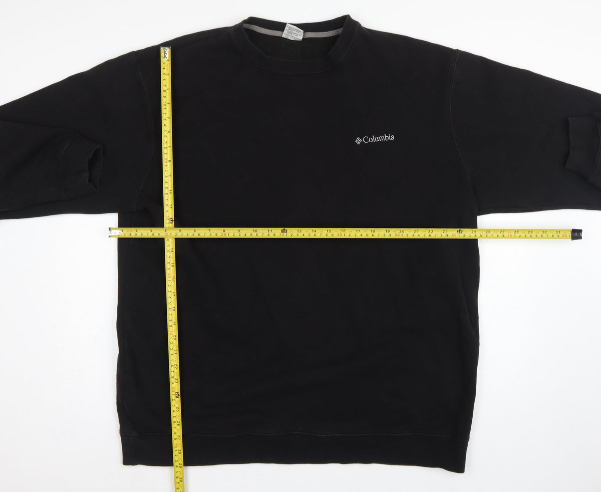 Columbia Men’s Black 2XL Tall Fleece Crew Neck Pullover Sweatshirt