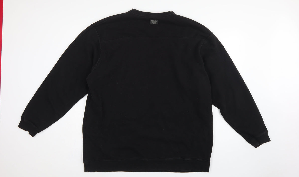 Columbia Men’s Black 2XL Tall Fleece Crew Neck Pullover Sweatshirt