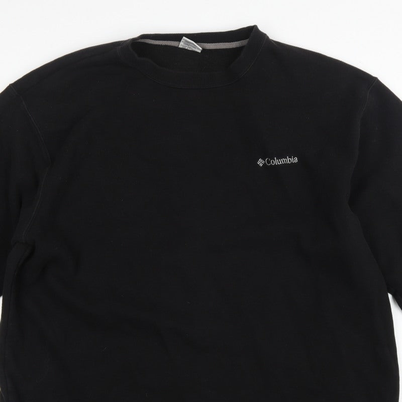 Columbia Men’s Black 2XL Tall Fleece Crew Neck Pullover Sweatshirt