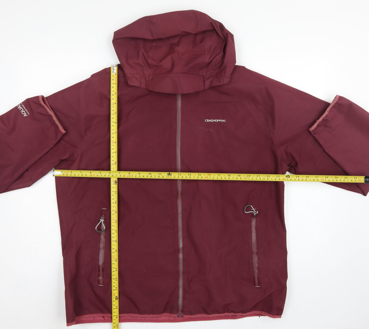 Craghoppers Women Burgundy UK 18 Aquadry Waterproof Hooded Rain Jacket