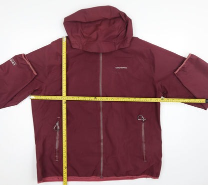 Craghoppers Women Burgundy UK 18 Aquadry Waterproof Hooded Rain Jacket