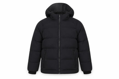 Next Boys Black 8 Years Hooded Puffer Jacket Full Zip Padded Winter Coat