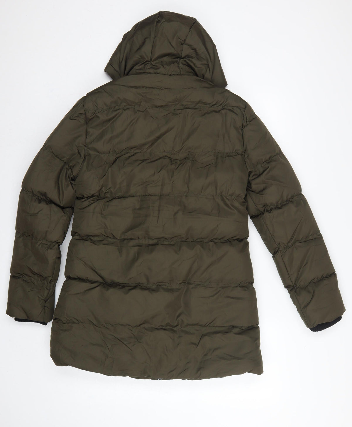 Lee Cooper Women’s Green UK 10 Hooded Quilted Puffer Jacket Coat