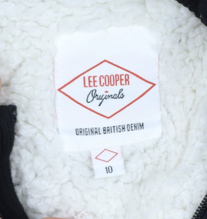 Lee Cooper Women’s Green UK 10 Hooded Quilted Puffer Jacket Coat