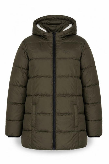 Lee Cooper Women’s Green UK 10 Hooded Quilted Puffer Jacket Coat
