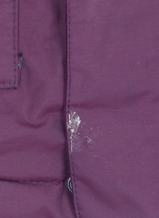 DLX Men’s Burgundy L Waterproof Hooded Parka Faux Fur Trim Coat