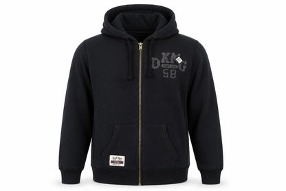 Drift King Men’s Black 2XL Full Zip Embroidered Hoodie