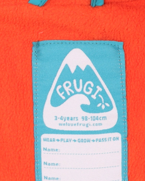 Frugi Boys Multicoloured 3-4 Years Hooded Fleece-Lined Rain Jacket