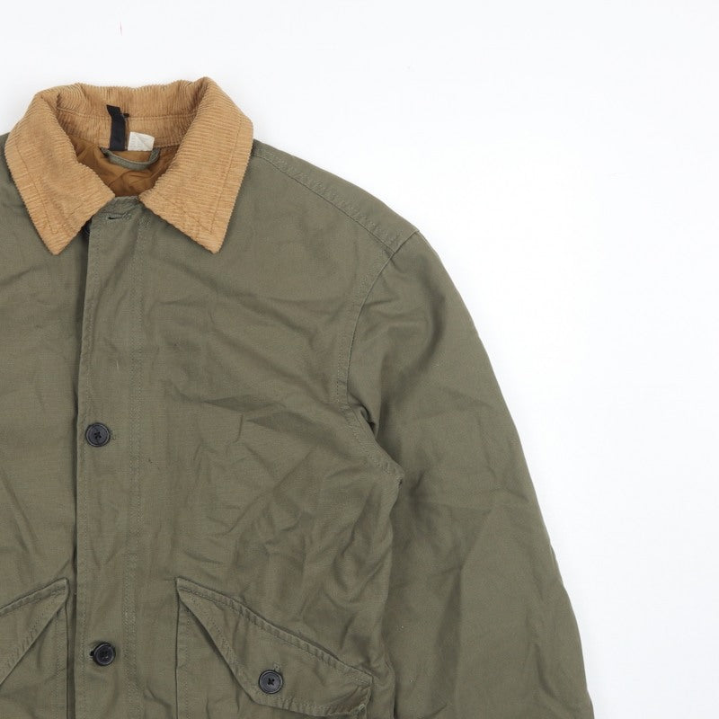H&M Divided Women's Green XXS Military Padded Cotton Jacket