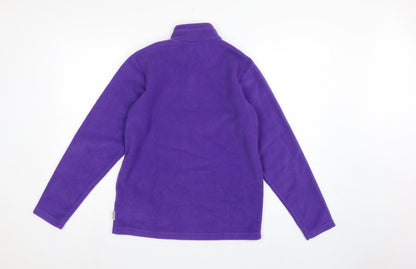 Quechua Girls Purple 14 Years Fleece 1/4 Zip Pullover Sweatshirt