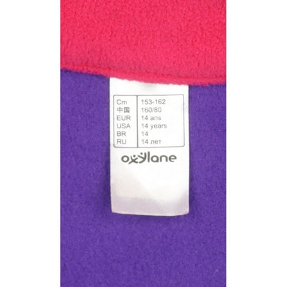 Quechua Girls Purple 14 Years Fleece 1/4 Zip Pullover Sweatshirt