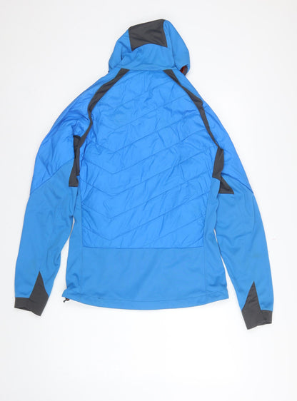 Simond Men’s Blue S Hooded Puffer Softshell Jacket