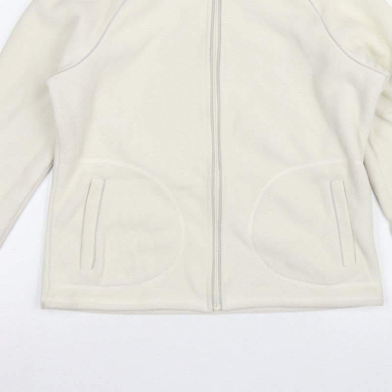 Bhs Women’s Ivory UK 14 Fleece Full Zip Basic Jacket Pockets