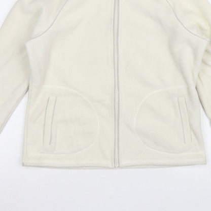 Bhs Women’s Ivory UK 14 Fleece Full Zip Basic Jacket Pockets