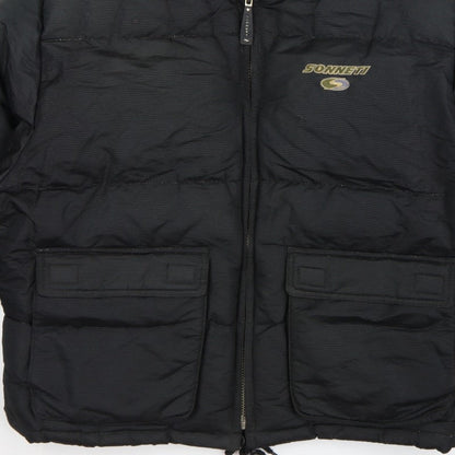 Sonneti Teens Black M Down Puffer Jacket Full Zip Logo