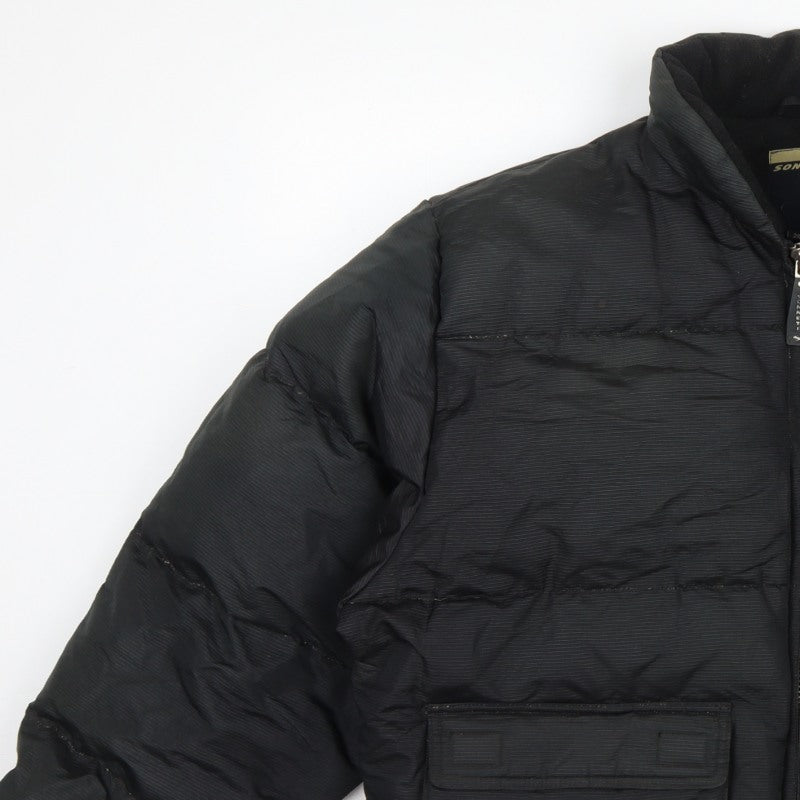 Sonneti Teens Black M Down Puffer Jacket Full Zip Logo