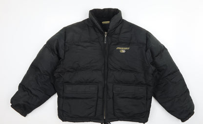 Sonneti Teens Black M Down Puffer Jacket Full Zip Logo