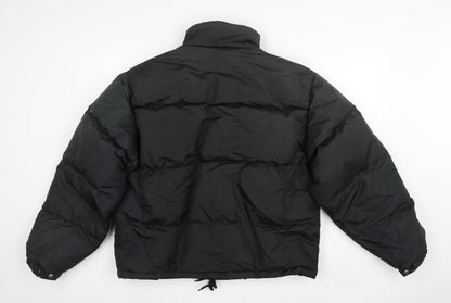 Sonneti Teens Black M Down Puffer Jacket Full Zip Logo