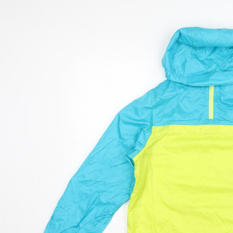 Additional view of L.L.Bean Teens Blue Yellow L 14-16 Hooded Anorak Jacket