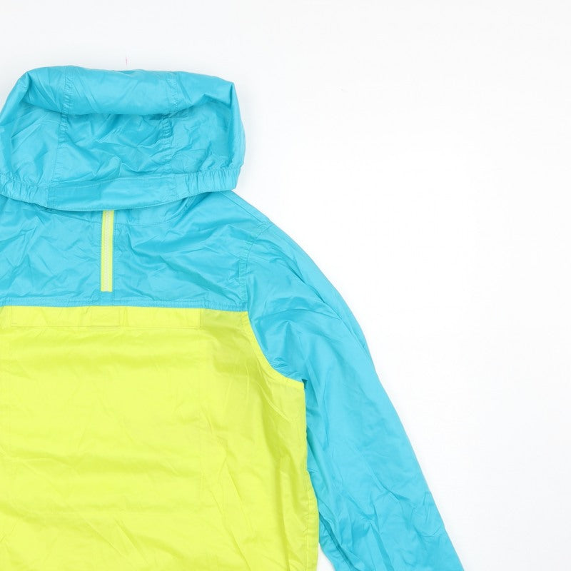 Additional view of L.L.Bean Teens Blue Yellow L 14-16 Hooded Anorak Jacket