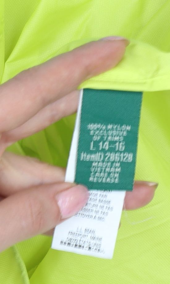 Additional view of L.L.Bean Teens Blue Yellow L 14-16 Hooded Anorak Jacket
