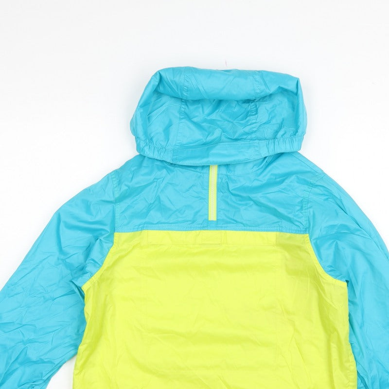 Additional view of L.L.Bean Teens Blue Yellow L 14-16 Hooded Anorak Jacket