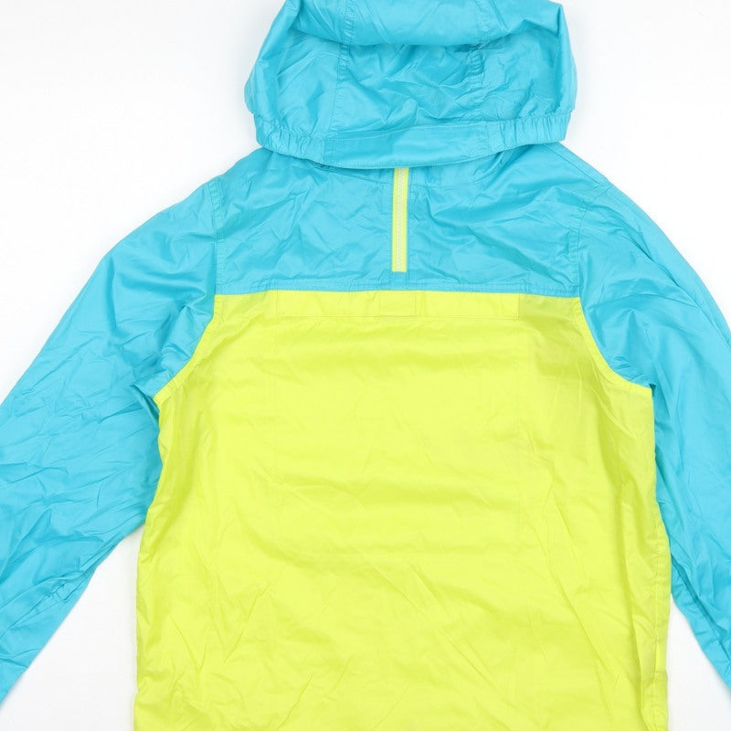 Additional view of L.L.Bean Teens Blue Yellow L 14-16 Hooded Anorak Jacket