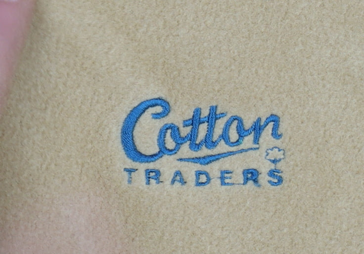 Cotton Traders Men’s Yellow Fleece Jacket L Full Zip Outdoor