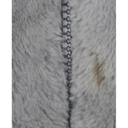 ASOS DESIGN Women's Grey UK 8 Faux Fur Cropped Zip Jacket
