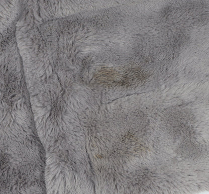 ASOS DESIGN Women's Grey UK 8 Faux Fur Cropped Zip Jacket
