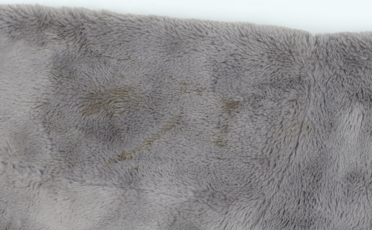 ASOS DESIGN Women's Grey UK 8 Faux Fur Cropped Zip Jacket