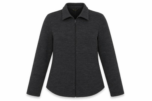 Inscription Women’s Grey UK 10 Knit Full Zip Collared Jacket