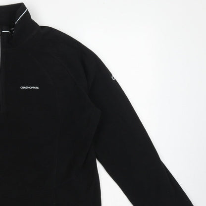 Craghoppers Women’s Black UK 20 Fleece 1/4 Zip High Neck Sweatshirt